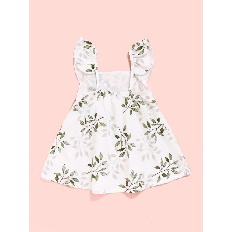 Newborn Baby Girl Clothes Or Baby Girls Strap Dress Casual Dress White